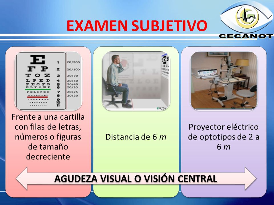 AGUDEZA VISUAL O VISIÓN CENTRAL