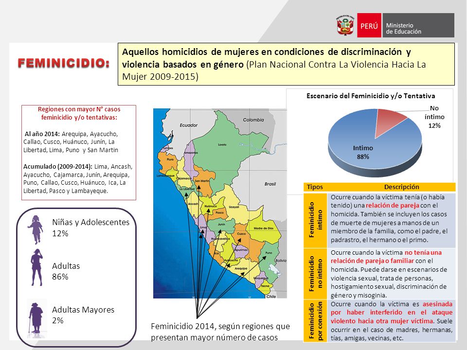 Aquellos homicidios de mujeres en condiciones de discriminación y violencia basados en género (Plan Nacional Contra La Violencia Hacia La Mujer )