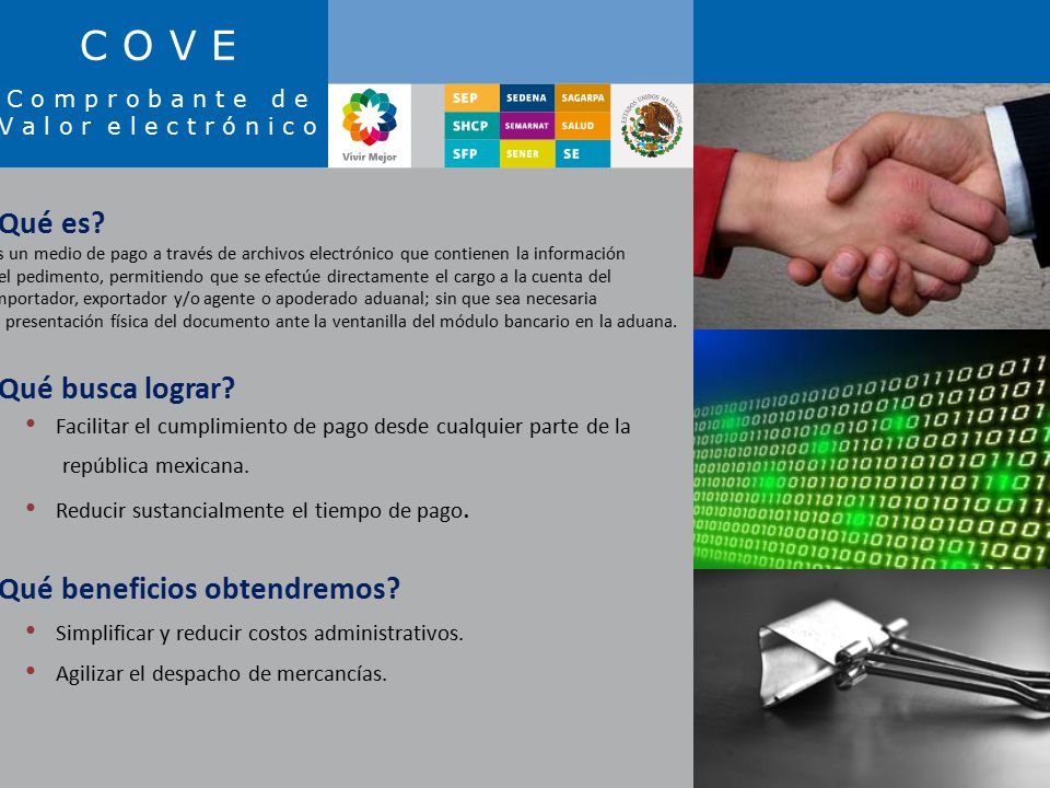 C O V E ¿Qué es ¿Qué busca lograr ¿Qué beneficios obtendremos