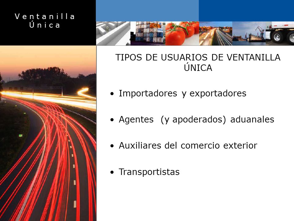 TIPOS DE USUARIOS DE VENTANILLA ÚNICA