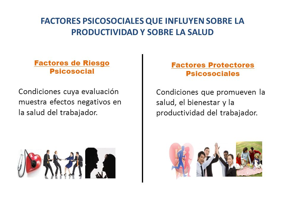 FACTORES PSICOSOCIALES QUE INFLUYEN SOBRE LA PRODUCTIVIDAD Y SOBRE LA SALUD