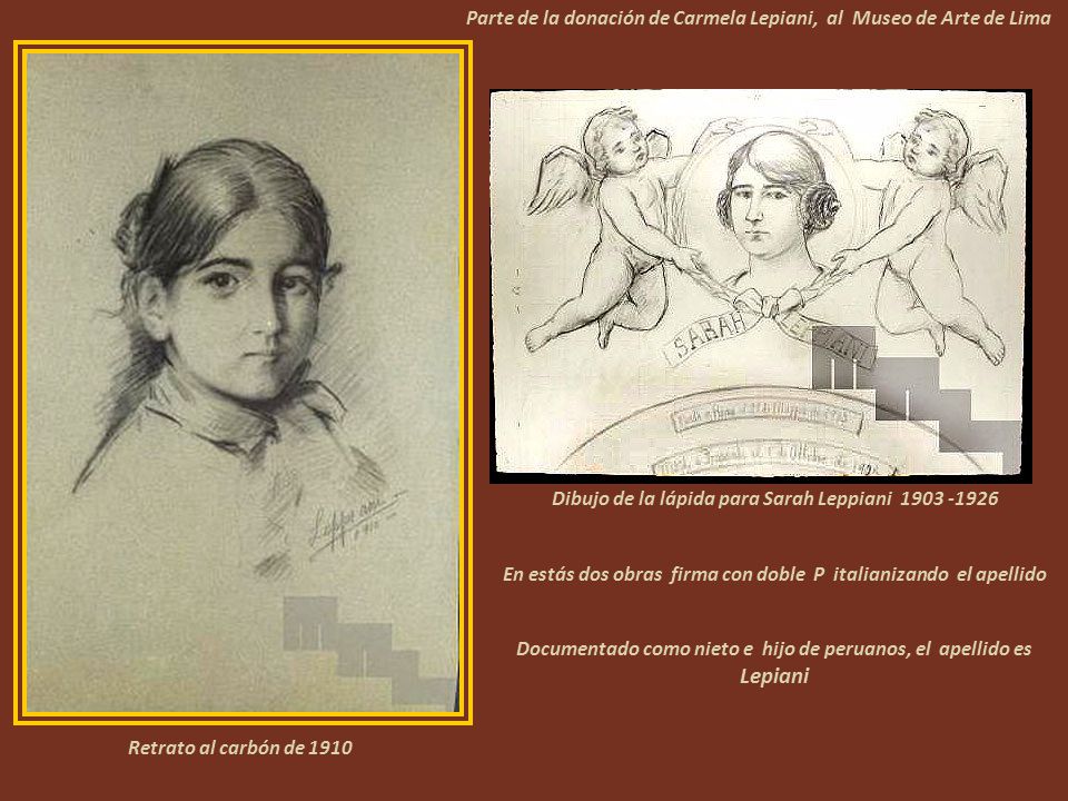 Parte de la donación de Carmela Lepiani, al Museo de Arte de Lima