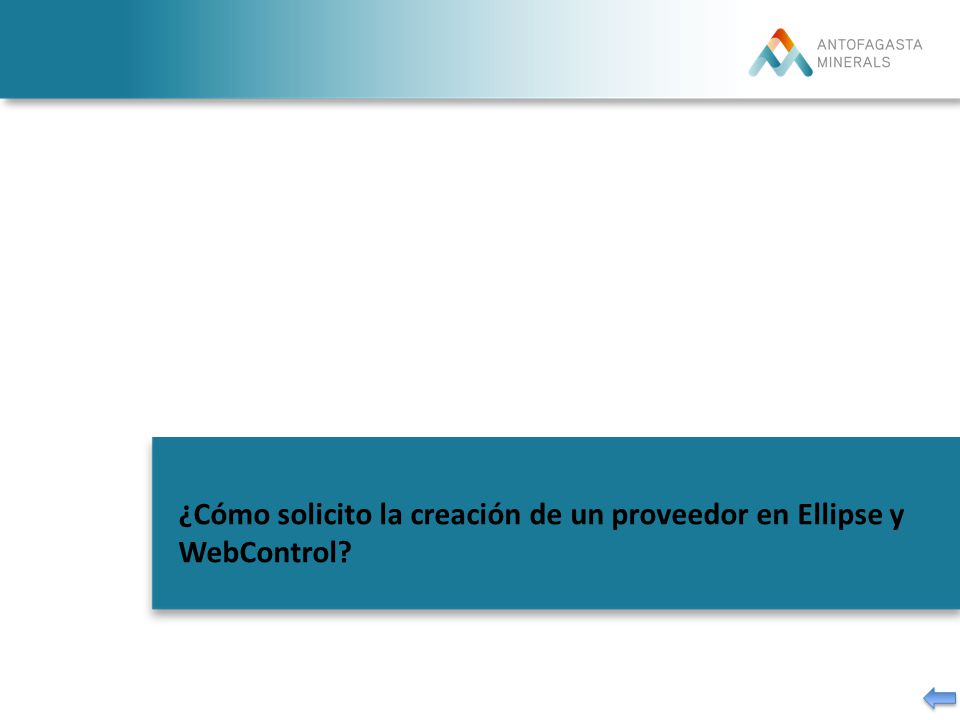 ¿Cómo solicito la creación de un proveedor en Ellipse y WebControl