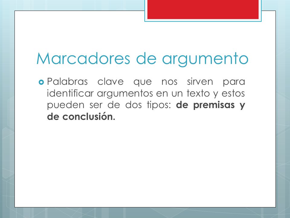 Marcadores de argumento