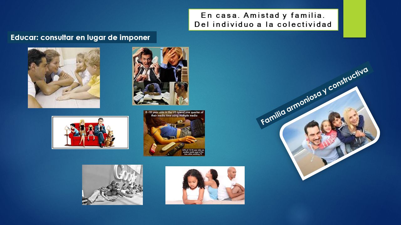 En casa. Amistad y familia. Del individuo a la colectividad