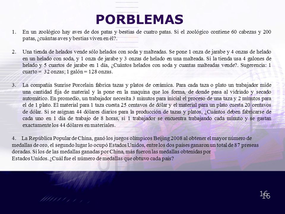 PORBLEMAS