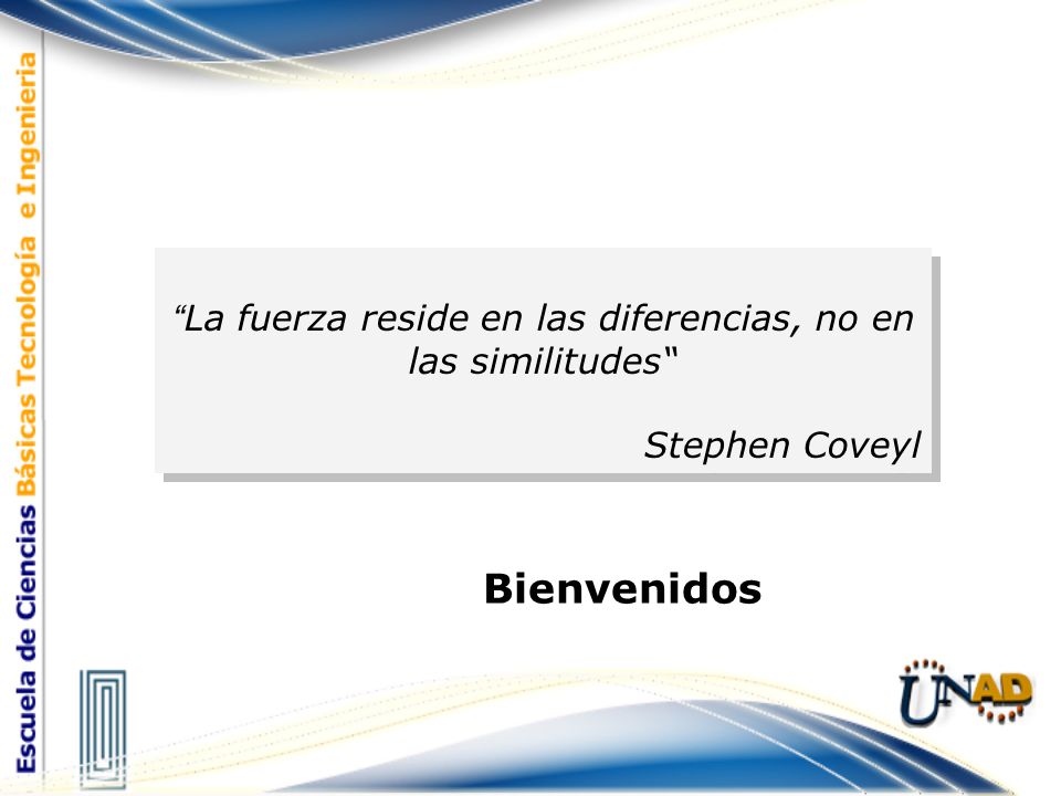 La fuerza reside en las diferencias, no en las similitudes