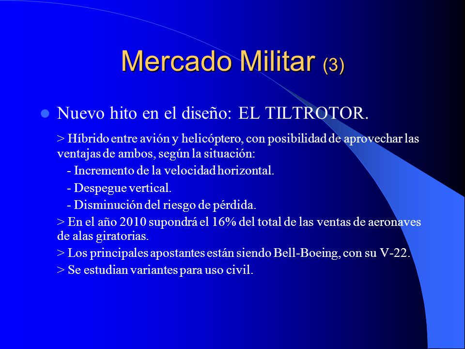 Mercado Militar (3) Nuevo hito en el diseño: EL TILTROTOR.