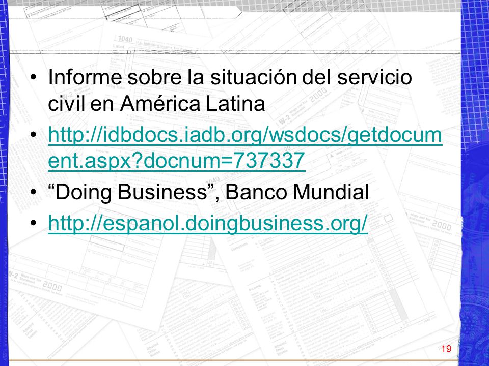 Informe sobre la situación del servicio civil en América Latina