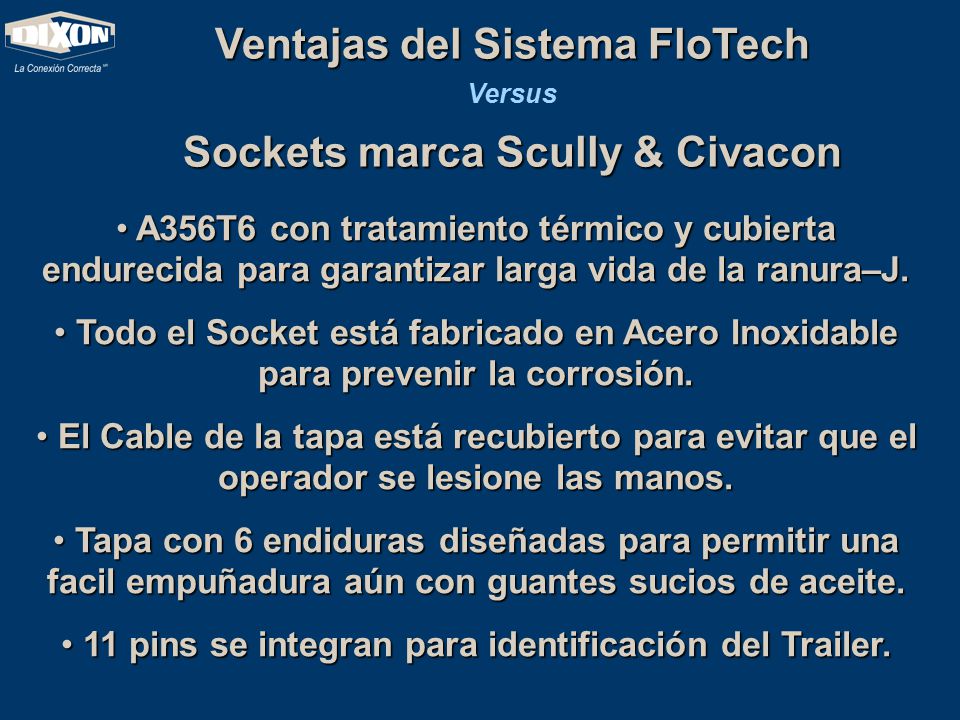 Ventajas del Sistema FloTech Sockets marca Scully & Civacon