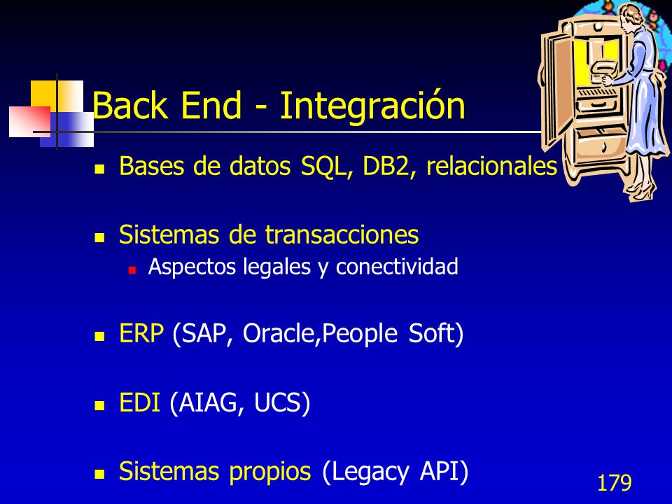 Back End - Integración Bases de datos SQL, DB2, relacionales