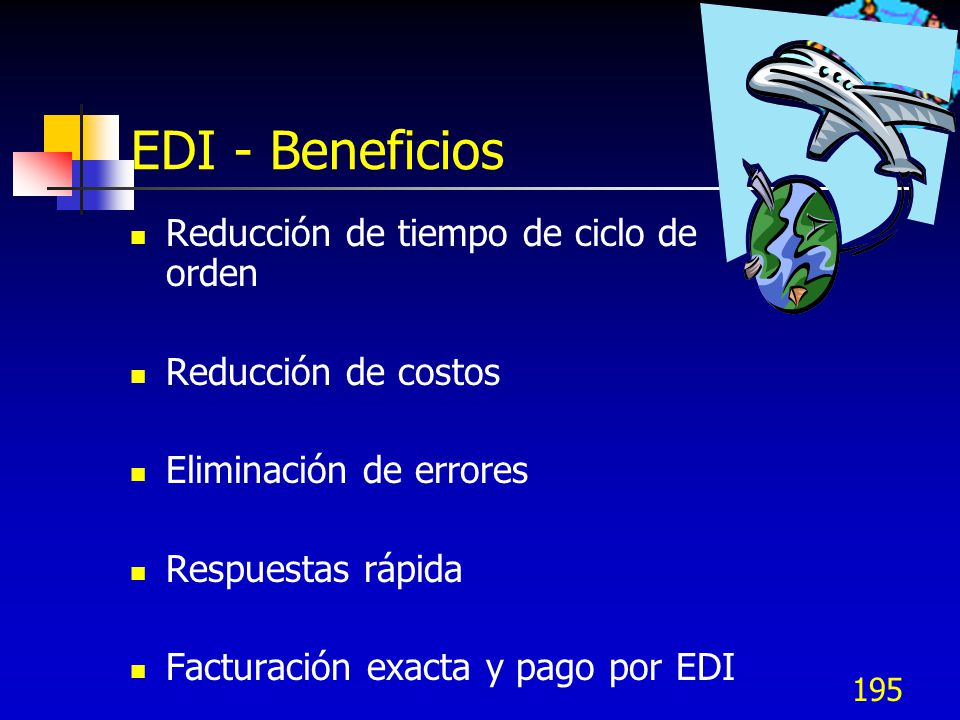 EDI - Beneficios Reducción de tiempo de ciclo de orden