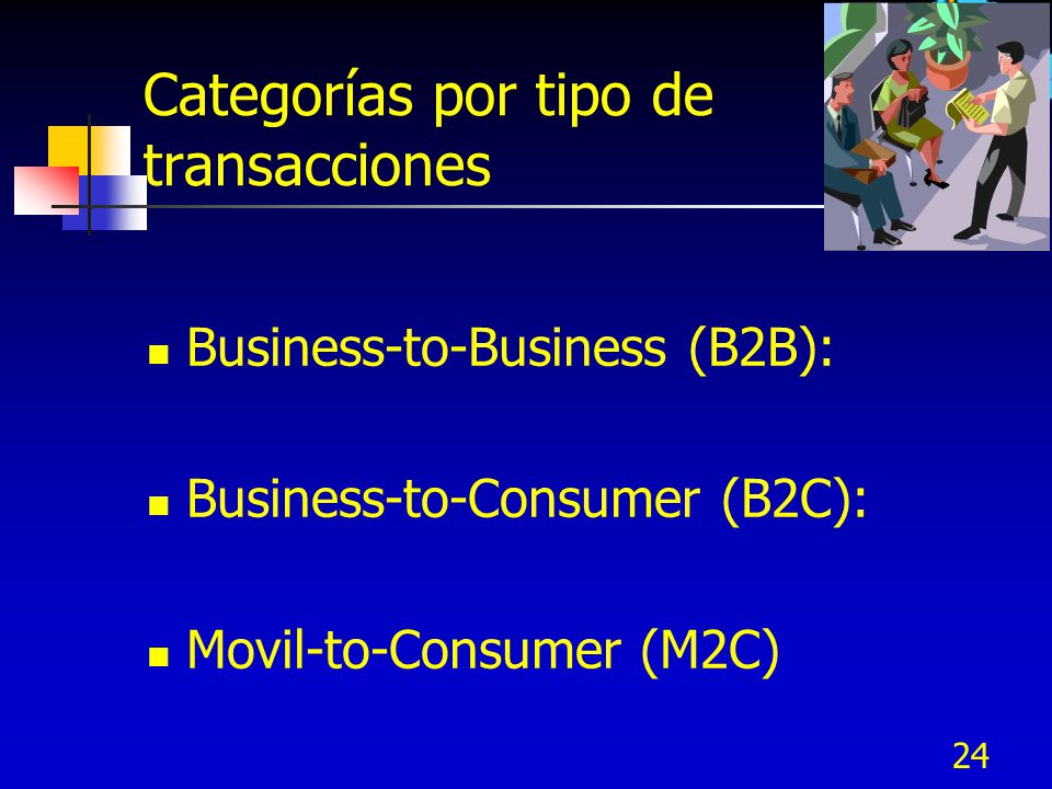 Categorías por tipo de transacciones