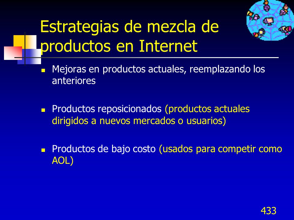 Estrategias de mezcla de productos en Internet