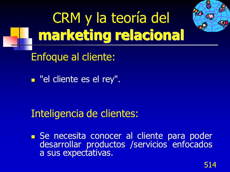 CRM y la teoría del marketing relacional