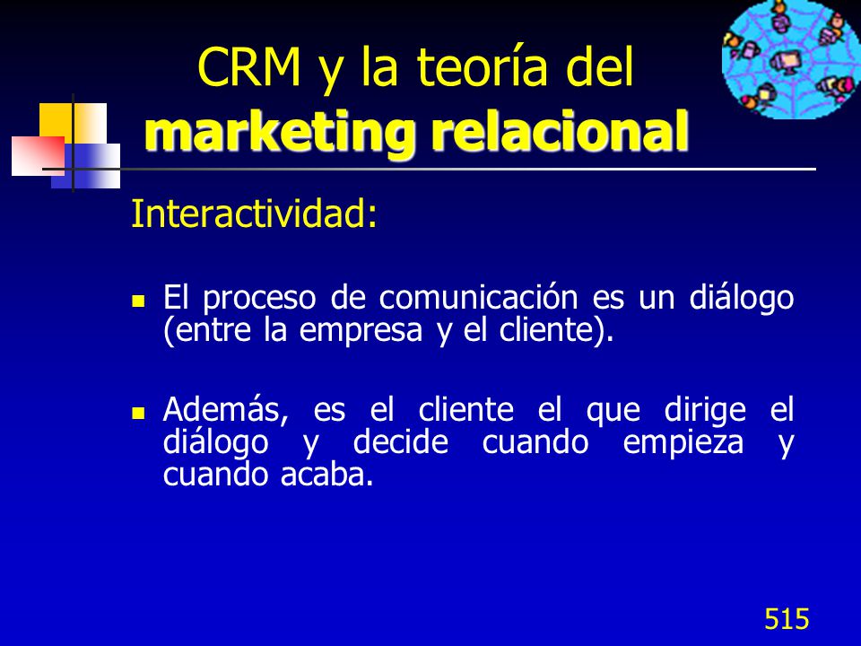 CRM y la teoría del marketing relacional