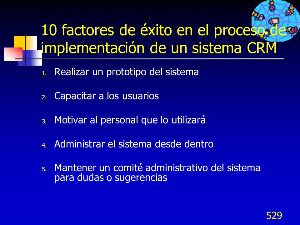10 factores de éxito en el proceso de implementación de un sistema CRM