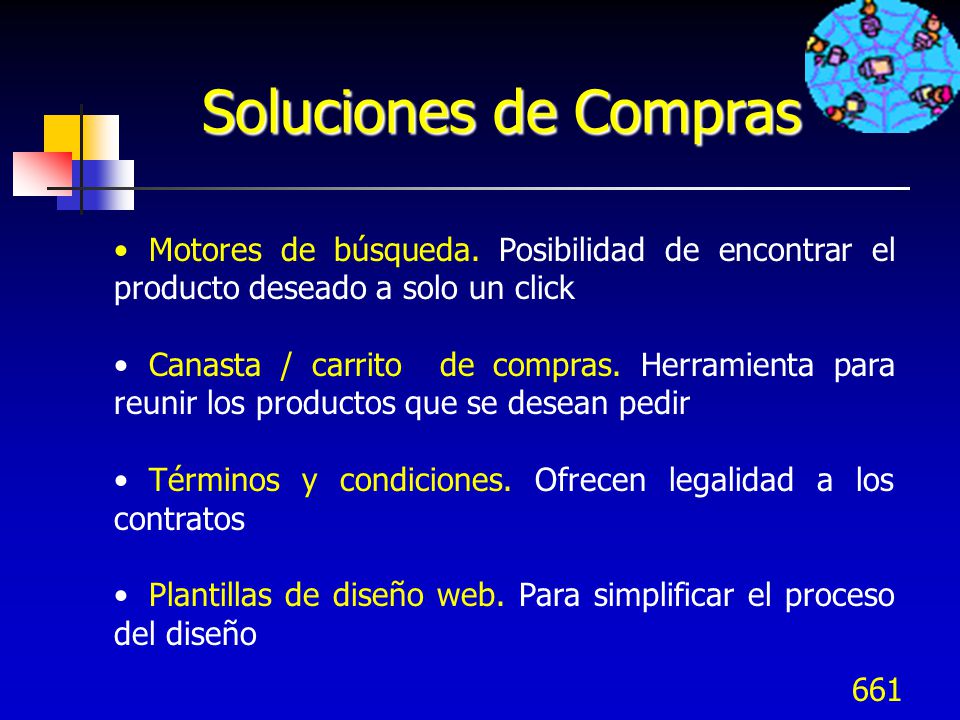 Soluciones de Compras Motores de búsqueda. Posibilidad de encontrar el producto deseado a solo un click.