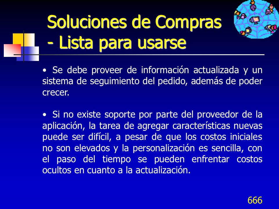 Soluciones de Compras - Lista para usarse