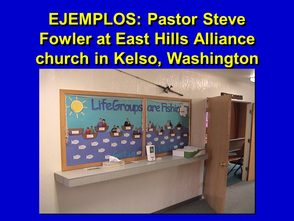 EJEMPLOS: Pastor Steve Fowler at East Hills Alliance church in Kelso, Washington