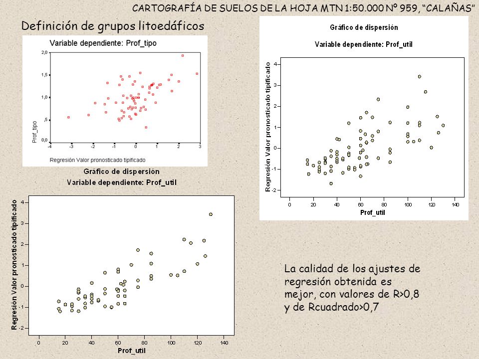 CARTOGRAFÍA DE SUELOS DE LA HOJA MTN 1: Nº 959, CALAÑAS