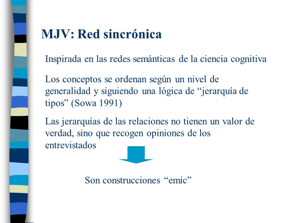 MJV: Red sincrónica Inspirada en las redes semánticas de la ciencia cognitiva.
