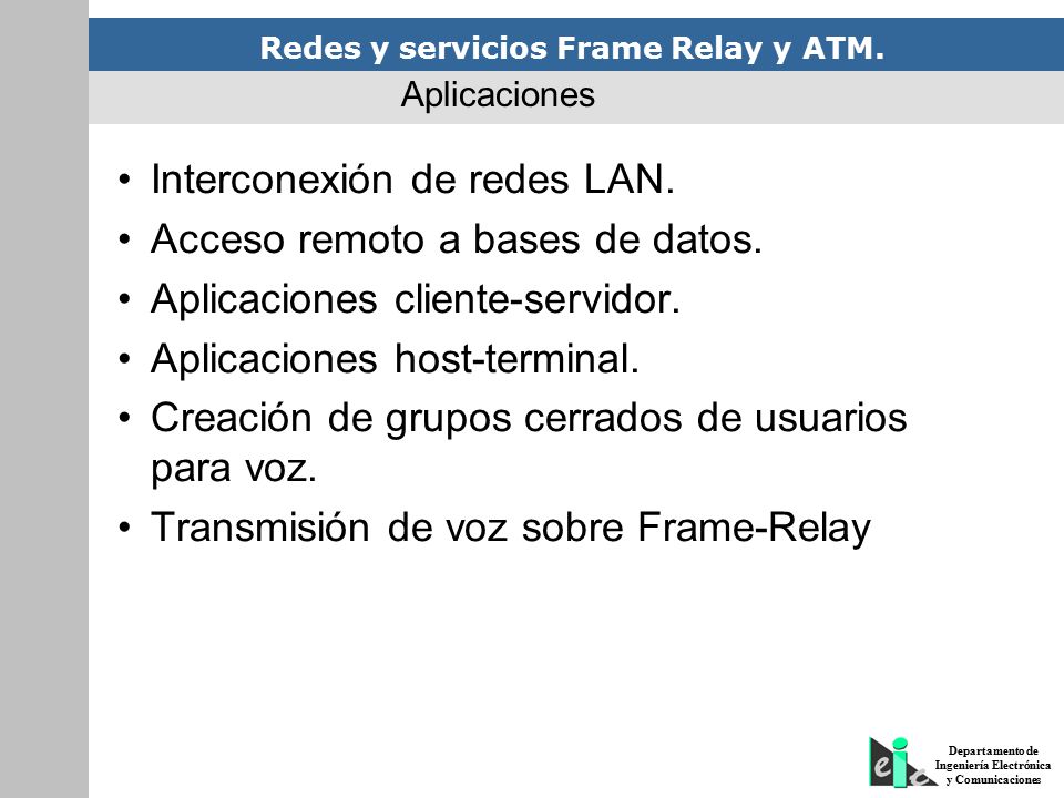 Interconexión de redes LAN. Acceso remoto a bases de datos.