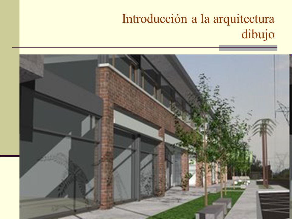 Introducción a la arquitectura dibujo