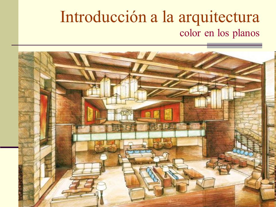 Introducción a la arquitectura color en los planos