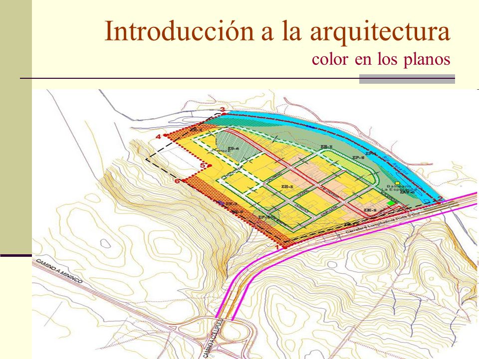 Introducción a la arquitectura color en los planos