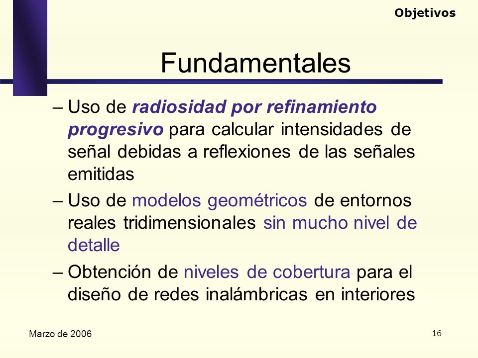 Objetivos Fundamentales.