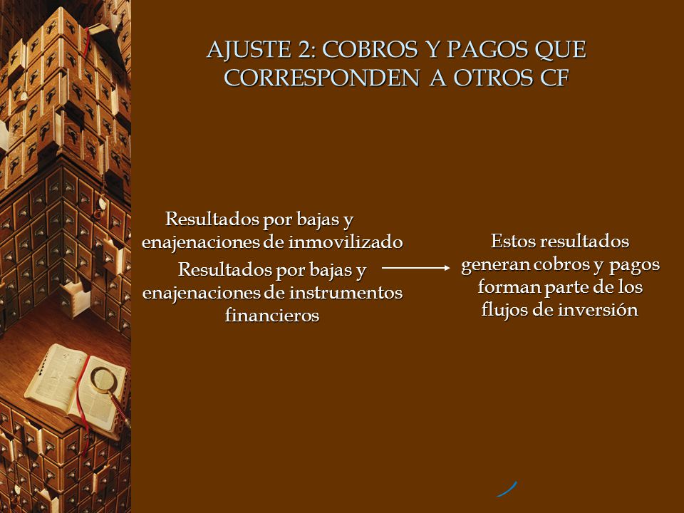 AJUSTE 2: COBROS Y PAGOS QUE CORRESPONDEN A OTROS CF