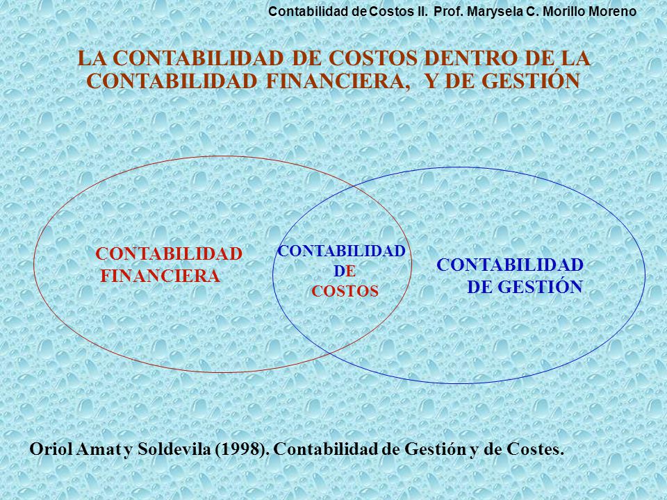 Contabilidad de Costos II. Prof. Marysela C. Morillo Moreno
