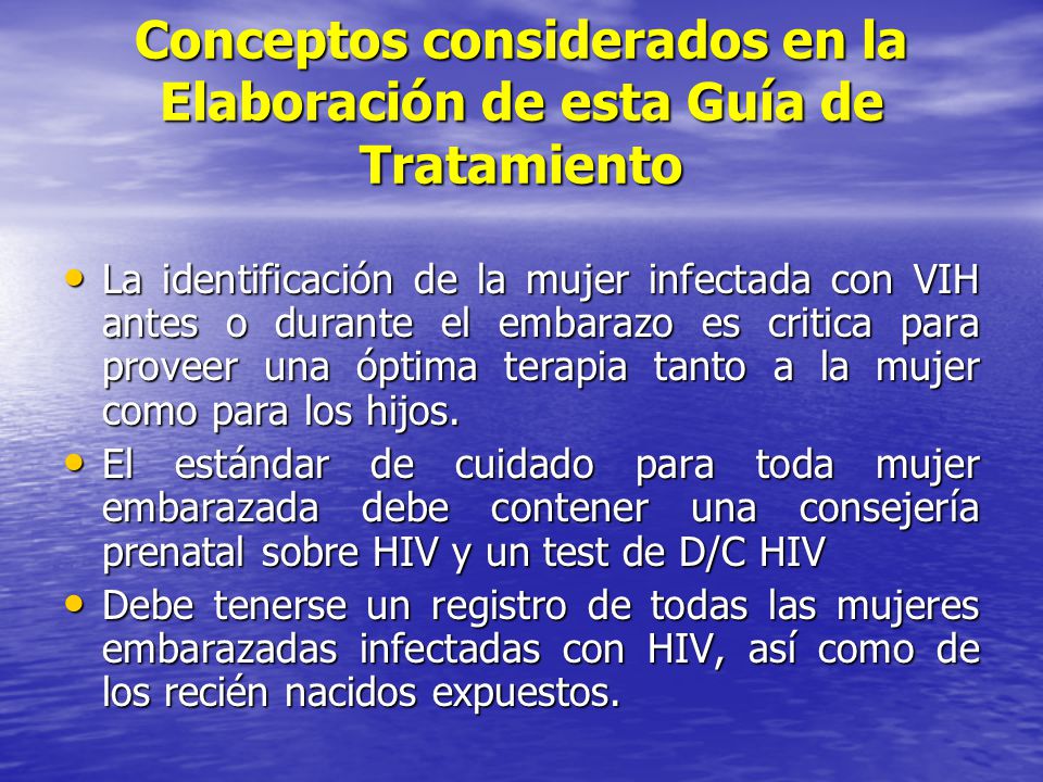 Conceptos considerados en la Elaboración de esta Guía de Tratamiento