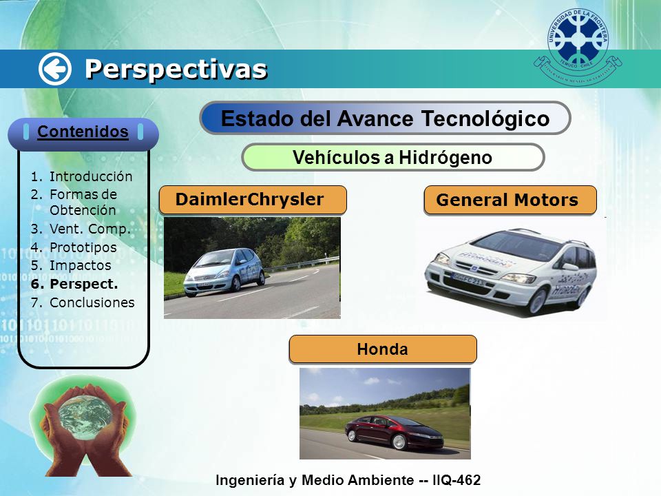 Estado del Avance Tecnológico Ingeniería y Medio Ambiente -- IIQ-462