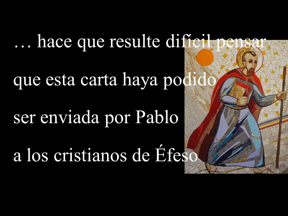 … hace que resulte difícil pensar que esta carta haya podido