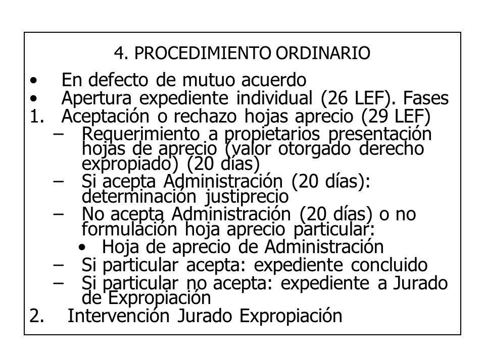4. PROCEDIMIENTO ORDINARIO