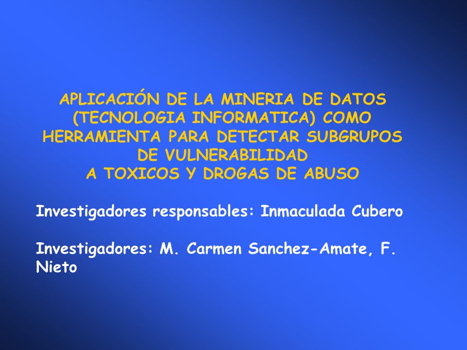 A TOXICOS Y DROGAS DE ABUSO