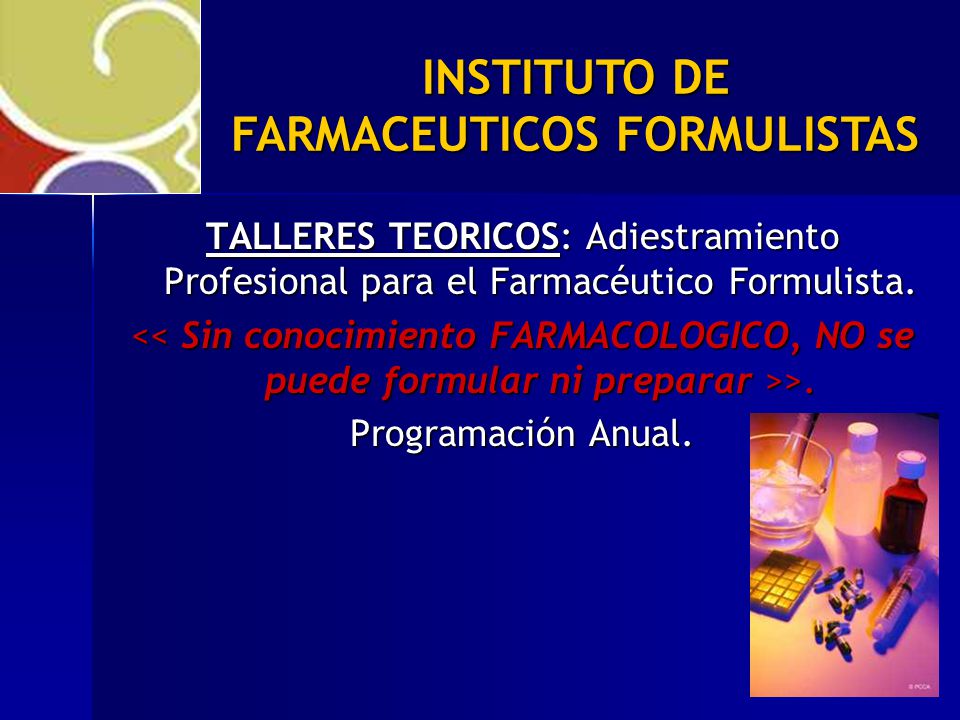 INSTITUTO DE FARMACEUTICOS FORMULISTAS
