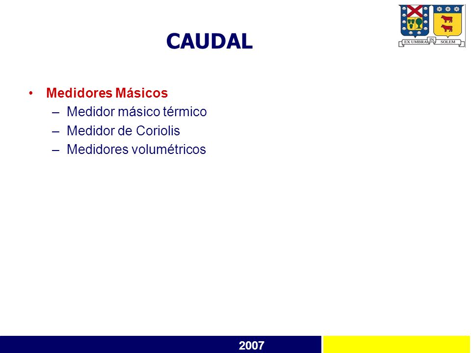 CAUDAL Medidores Másicos Medidor másico térmico Medidor de Coriolis