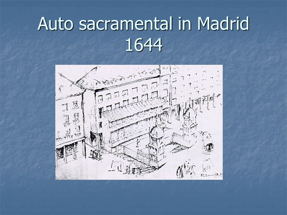 Auto sacramental in Madrid 1644