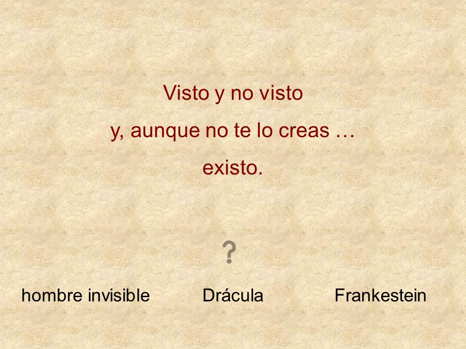 Visto y no visto y, aunque no te lo creas … existo. hombre invisible