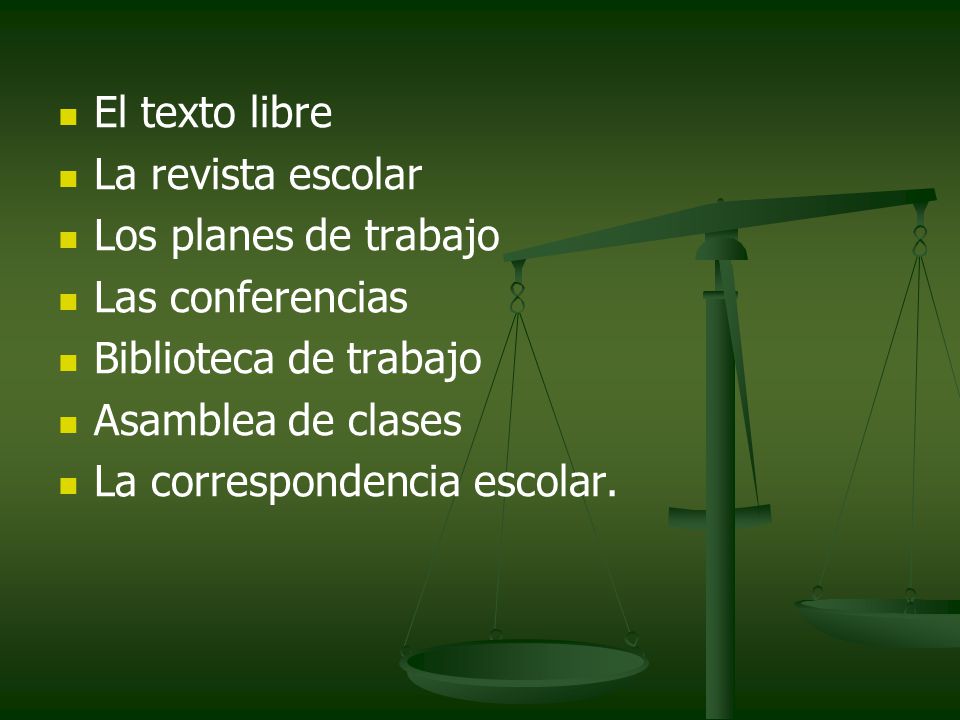 El texto libre La revista escolar. Los planes de trabajo. Las conferencias. Biblioteca de trabajo.