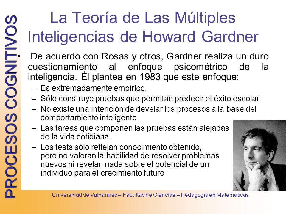 La Teoría de Las Múltiples Inteligencias de Howard Gardner