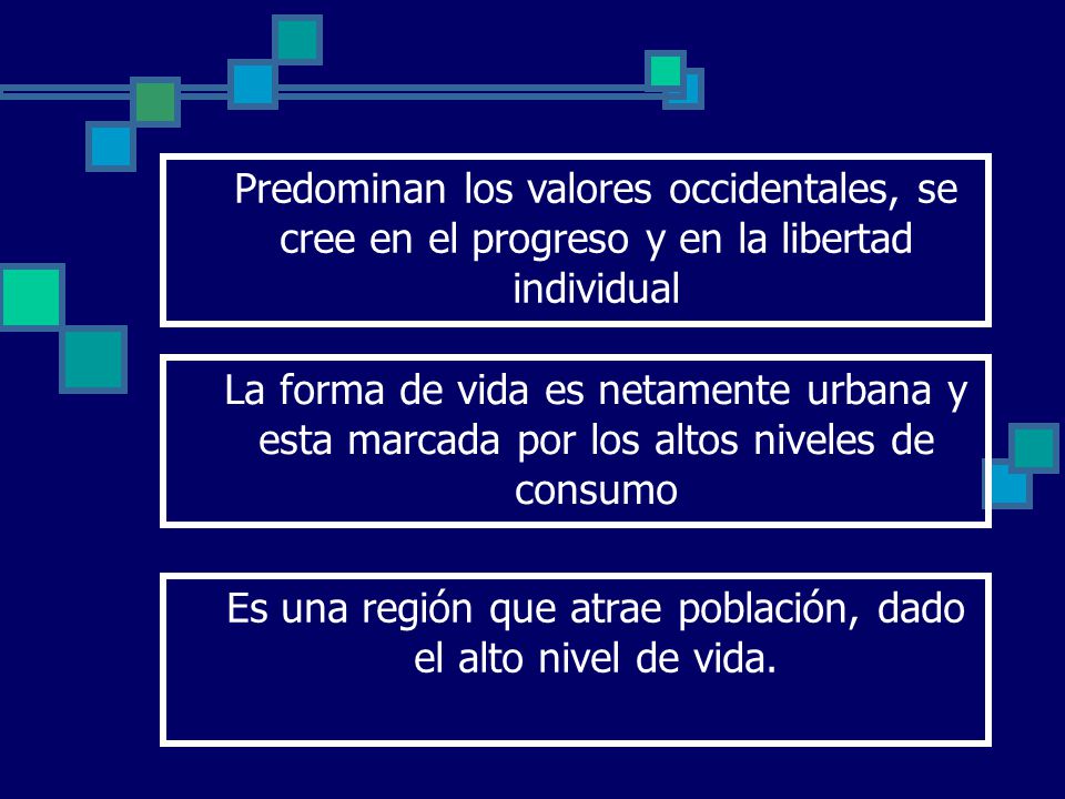 Es una región que atrae población, dado el alto nivel de vida.
