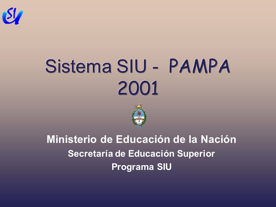 Ministerio de Educación de la Nación Secretaría de Educación Superior