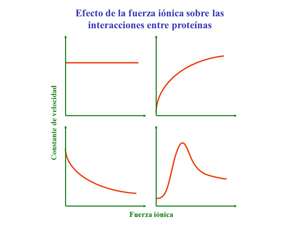 Efecto de la fuerza iónica sobre las interacciones entre proteínas