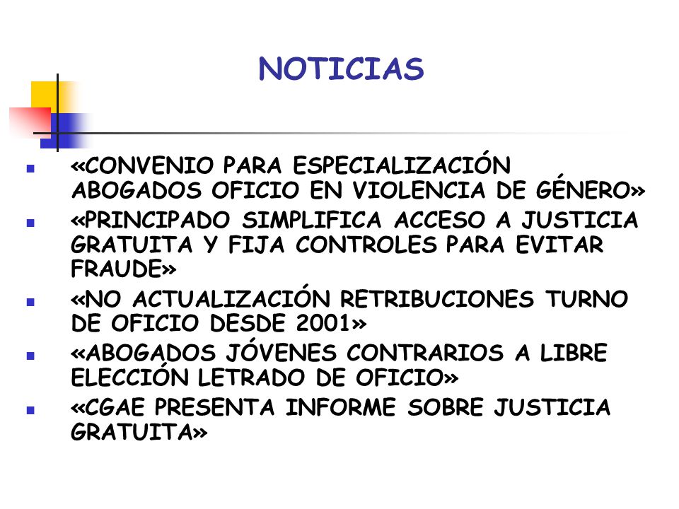 NOTICIAS «CONVENIO PARA ESPECIALIZACIÓN ABOGADOS OFICIO EN VIOLENCIA DE GÉNERO»