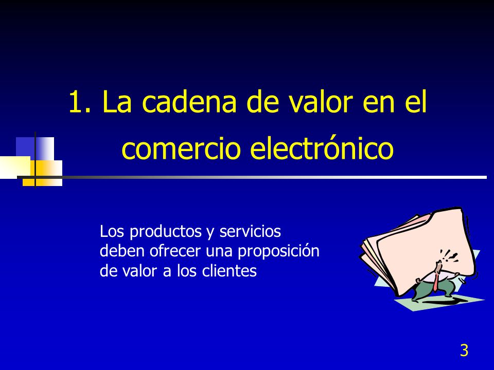 1. La cadena de valor en el comercio electrónico