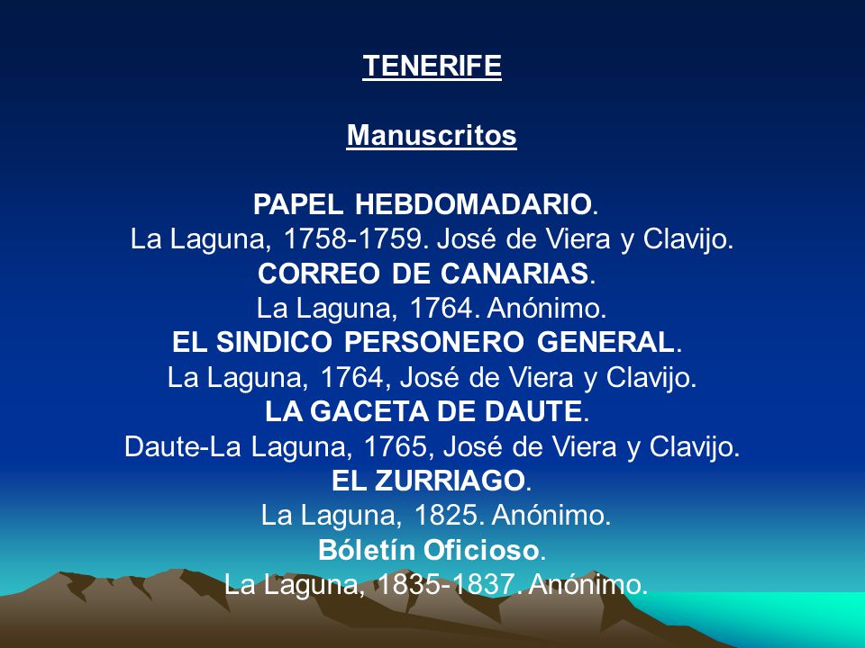 La Laguna, José de Viera y Clavijo. CORREO DE CANARIAS.